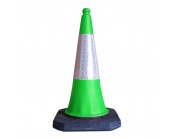 1m Green Road Cone